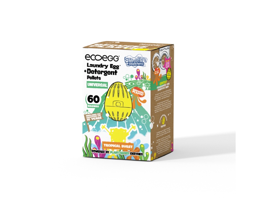 EcoEgg - Laundry Egg - SpongeBob - Tropical Burst - Universal - 60 Wasjes