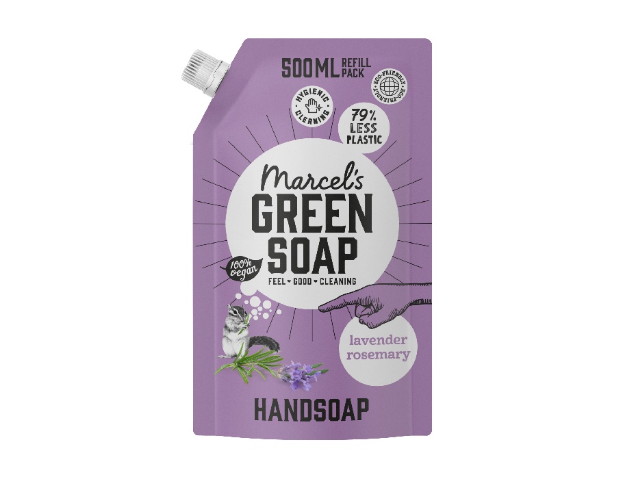 Handzeep Lavendel & Rozemarijn 500ml navulzak