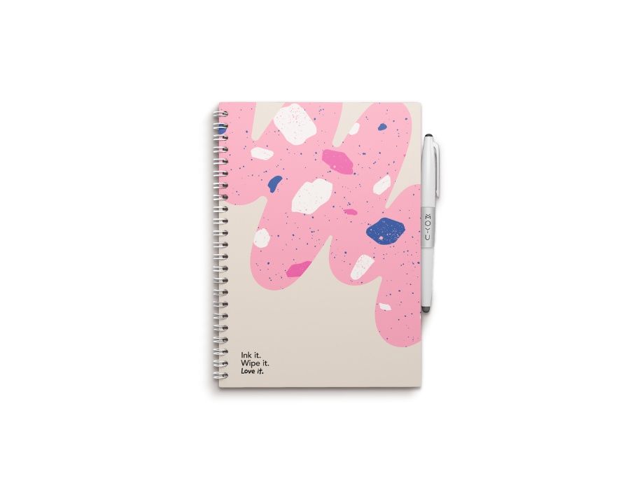 Uitwisbaar Notitieboek - Hardcover A5 - Flamingo Desert