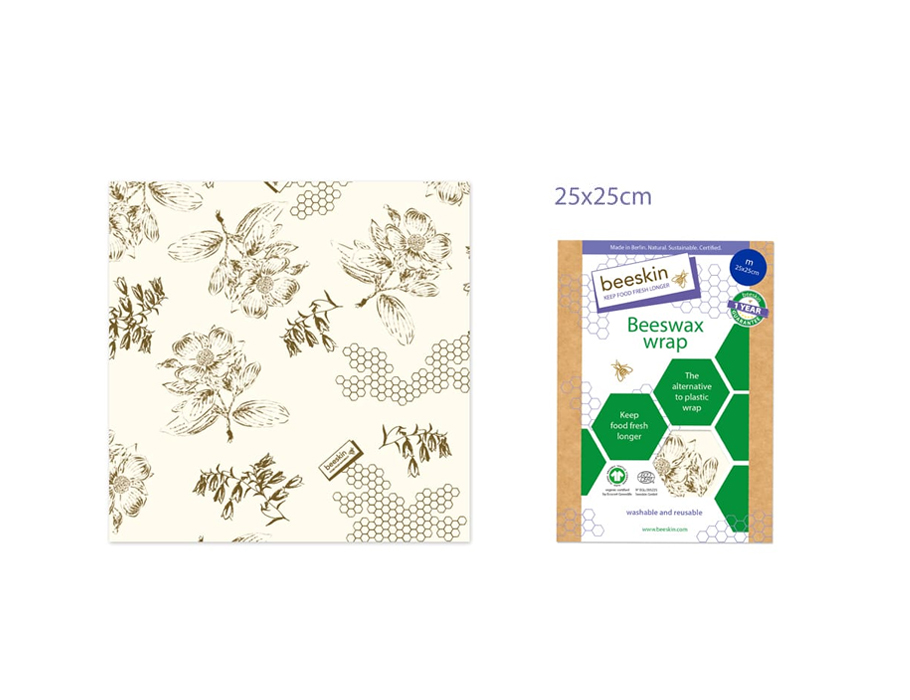 Bienenwachstuch Medium - 25x25 - Blumen