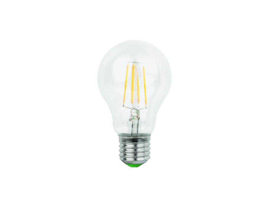 Led-Lampe - E27 - 470 lm - Kugel - klar