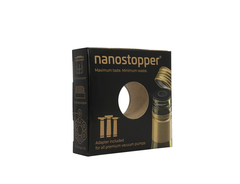 Nanostopper - Zum Vakuumieren von Flaschen + Pumpe