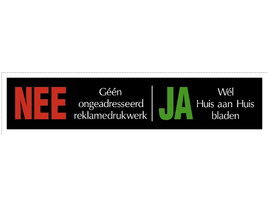 Nee-Ja Brievenbussticker