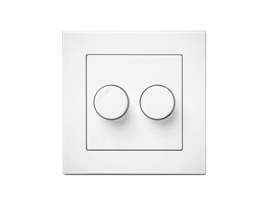 Abdeckung für Duo Dimmer - Weiß