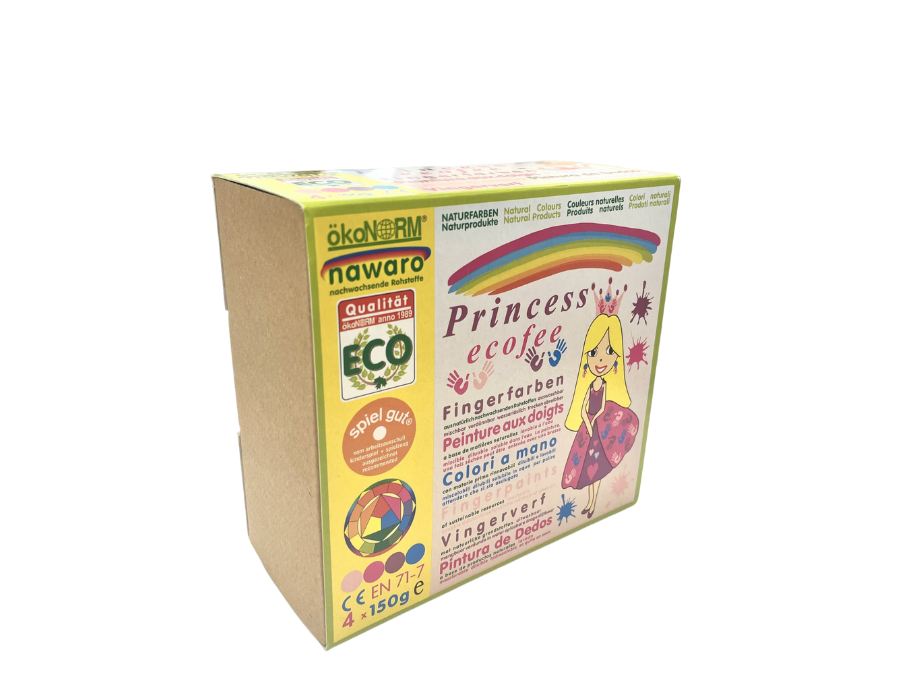 nawaro Fingerfarben "Princess Ecofee" 4 - Farben