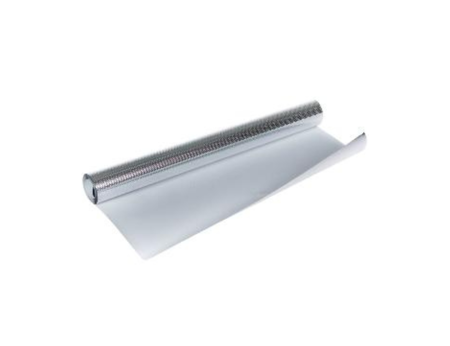 Luxe Radiatorfolie - Wit/Zilver - 40 cm x 25 m