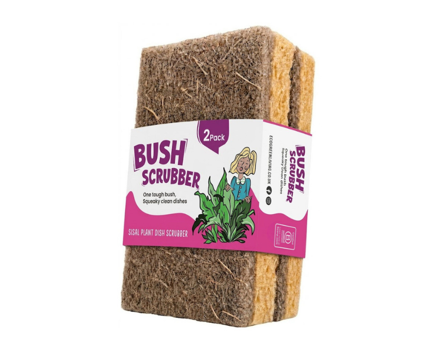 Eco Green Living - Bush Scrubber Afwasspons (2 stuks)