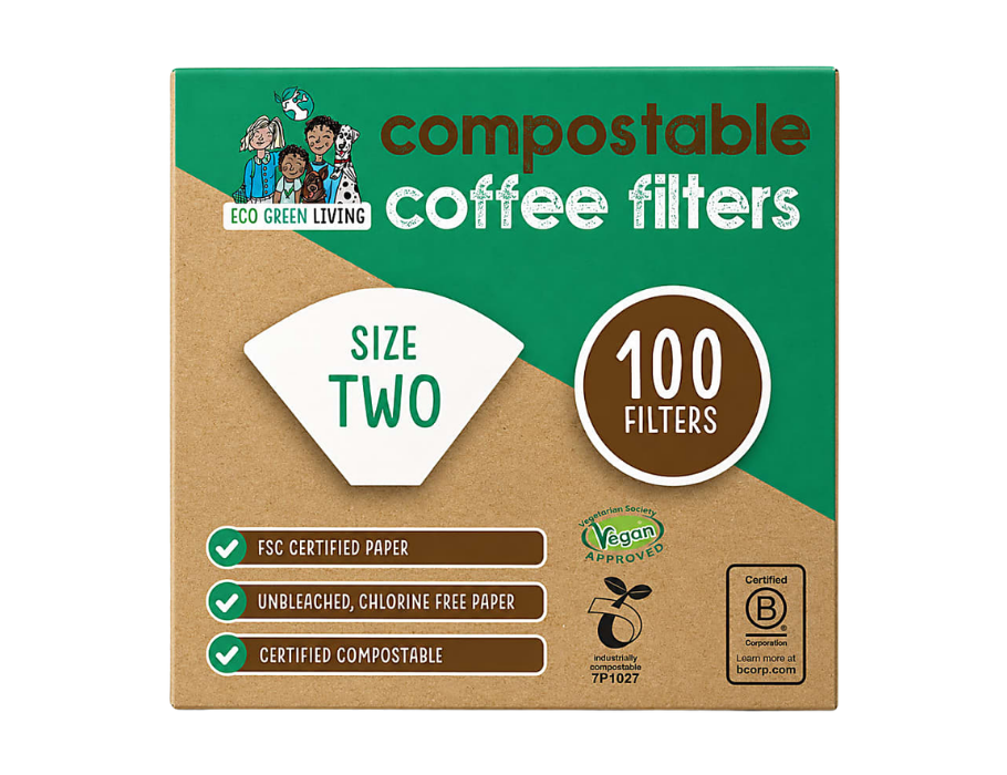 Eco Green Living Koffiefilters - Maat 2