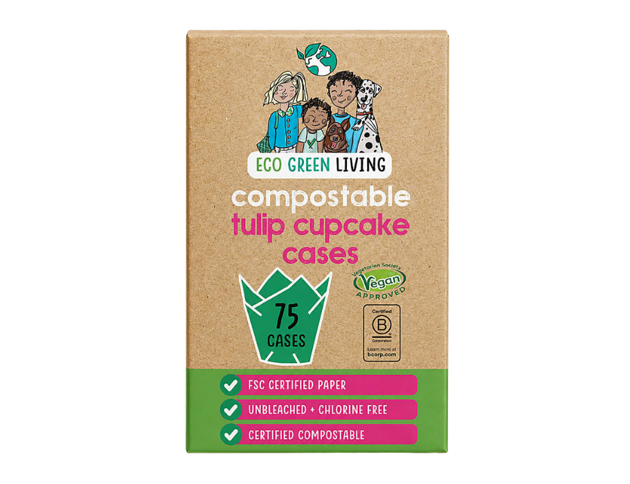 Eco Green Living Tulp Cupcakes Vormpjes (75 stuks)