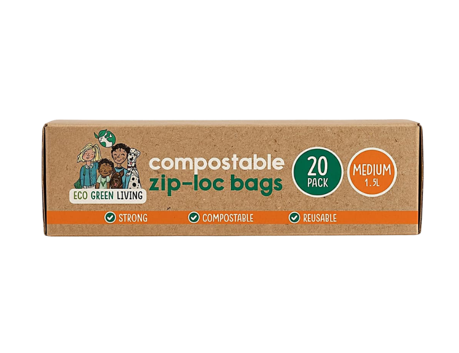 Eco Green Living Composteerbare Hersluitbare Voedselzakken 1.5L