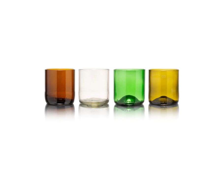 Rebottled Gläser - Short Tumbler - 4er-Pack - Mix 