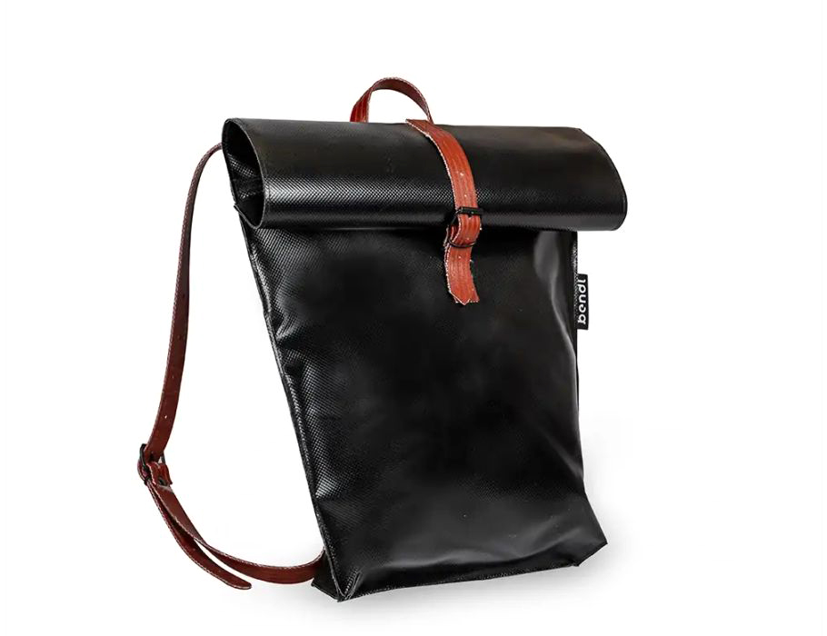 Rugzak rolltop backpack - Black