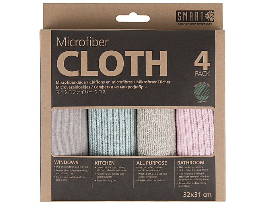 Microvezel Schoonmaakdoekjes - Roze/Turquoise - 4st