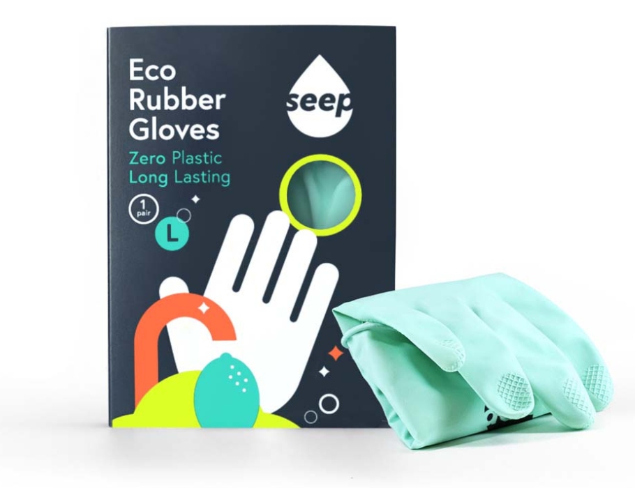 Schoonmaakhandschoenen - FSC Natuurrubber - Fairtrade - Large