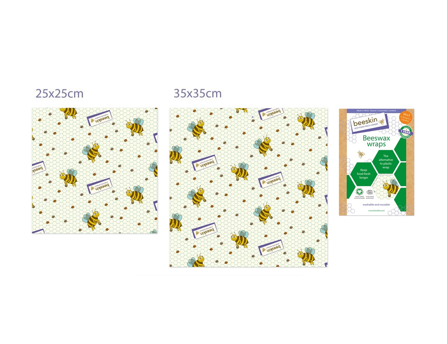 Bienenwachstücher Set - Medium und Large - Kinder