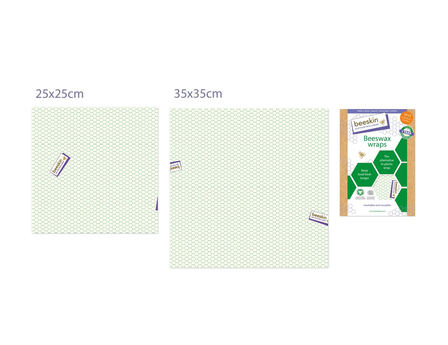 Bienenwachstücher Set - Medium und Large - Standard