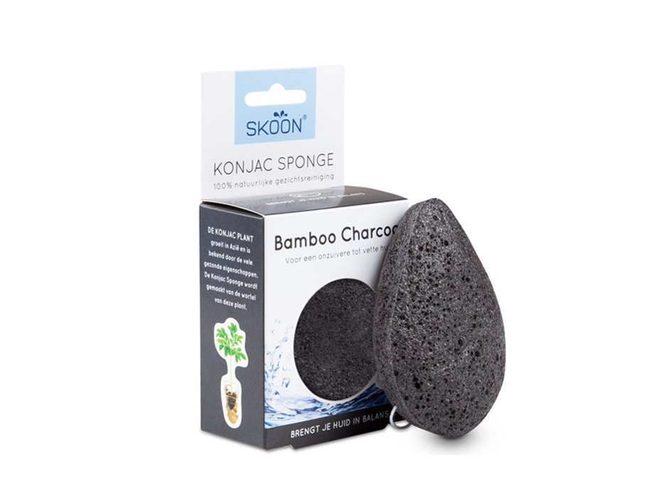 Konjac spons - Bamboo Charcoal