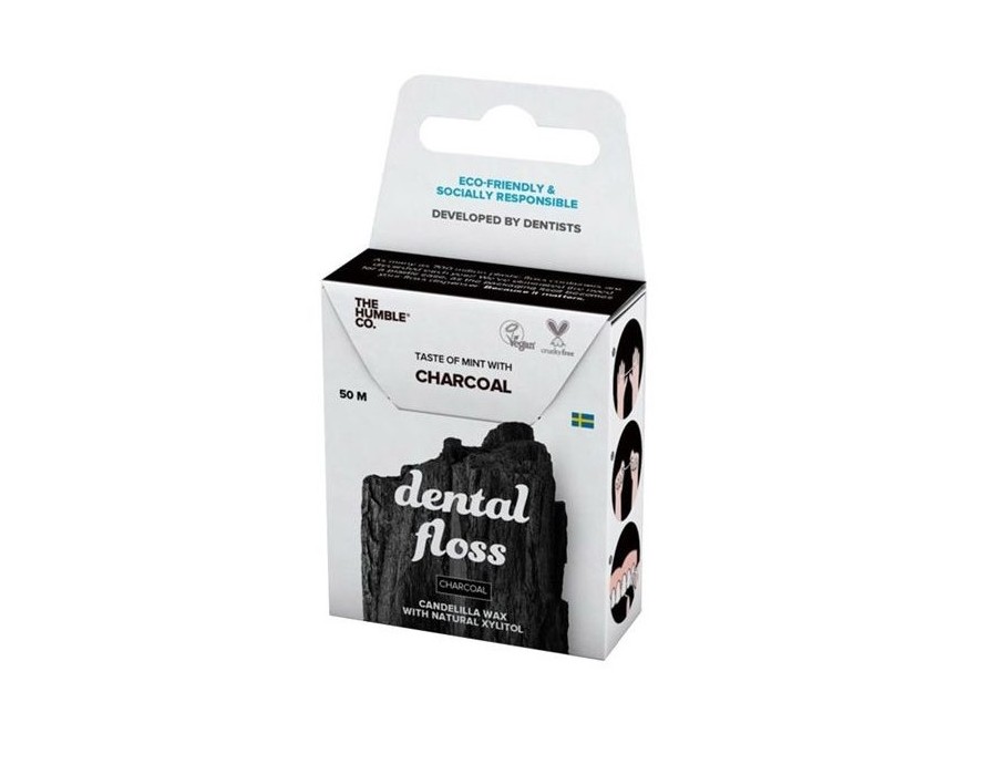 Dental Floss Zahnseide Aktivkohle 50 m