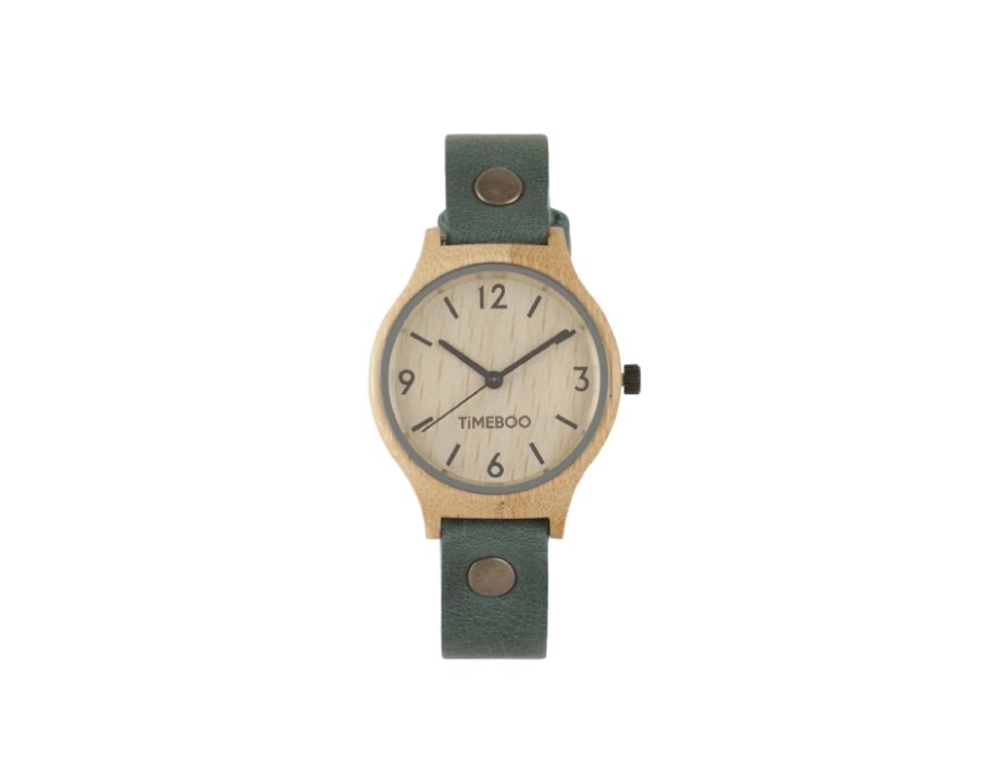 Horloge - Twist - Forest Green - Met Cijfers