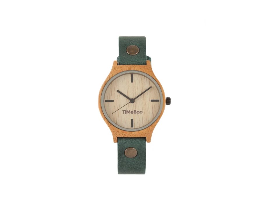 Horloge - Twist - Forest Green - Zonder Cijfers