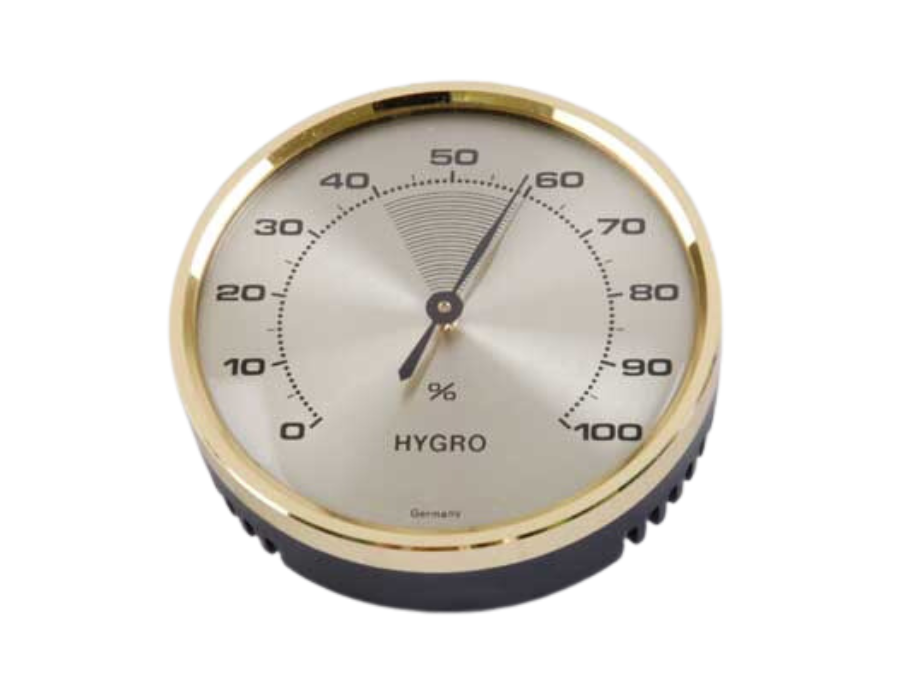Hygrometer analoog - Messingring - Ø71 mm