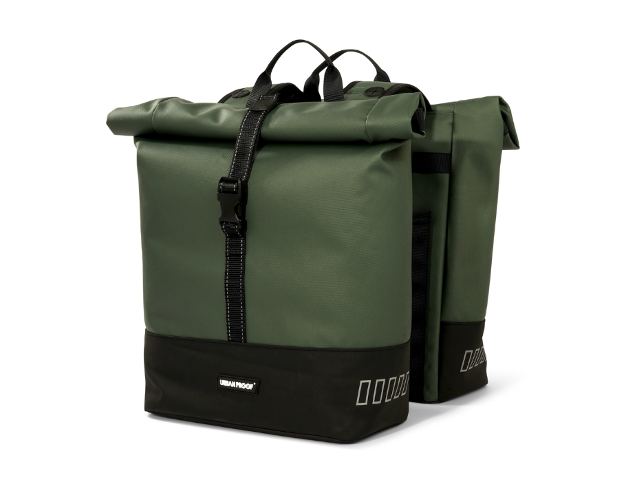 Urban Proof - Double Rolltop Bike Bag 38L- Green