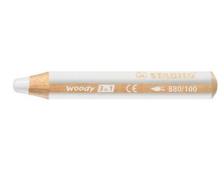 Woody Potlood - 3 in 1 - Wit