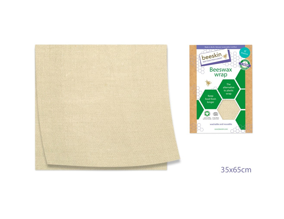 Beeskin Bienenwachstuch Extra Large - 35x35 - Natur