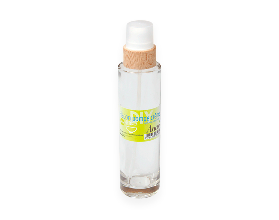 Leere Glas-Pumpflasche für Creme - 200 ml