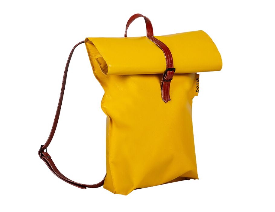 Rucksack "Rolltop" - Gelb