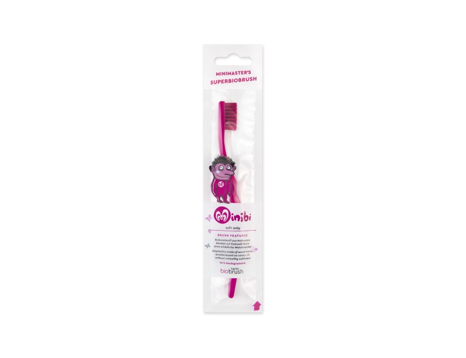 Biobrush tandenborstel kind - Pink