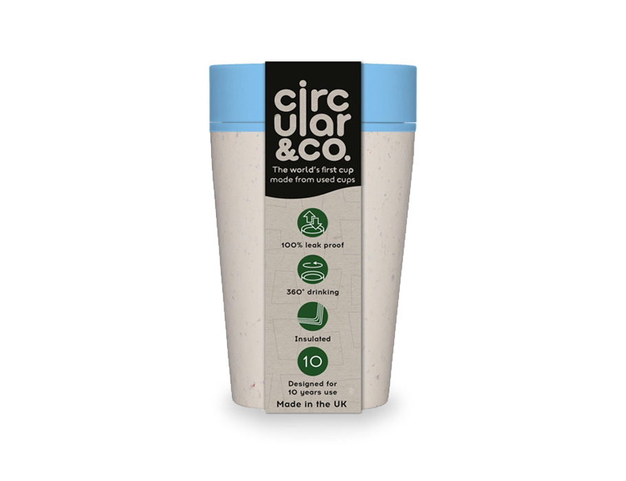 rCUP 227 ml - Creme/Blauw