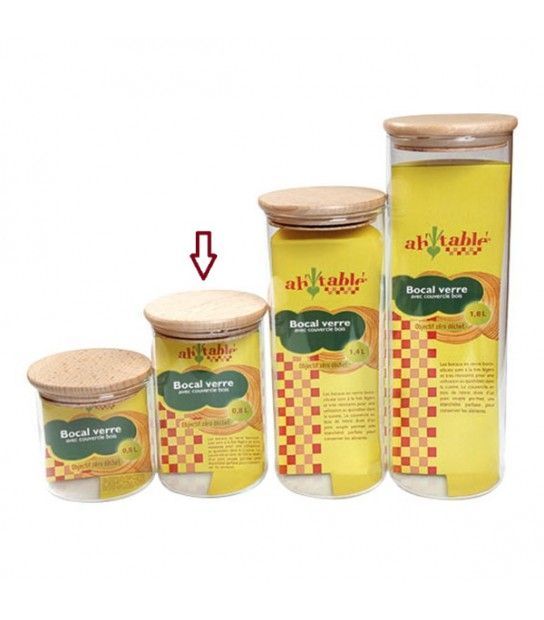 Voorraad Bus - Glas - 0,8L - 15cm