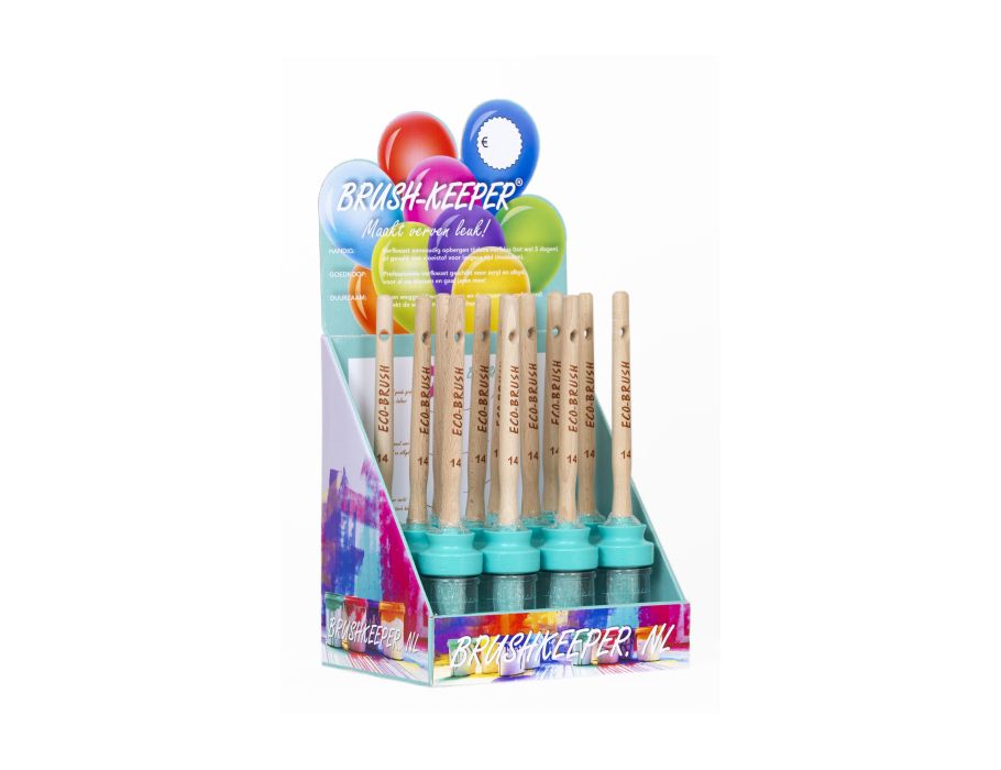 Display Brushkeeper (Nr. 14) - incl. 12 kwasten