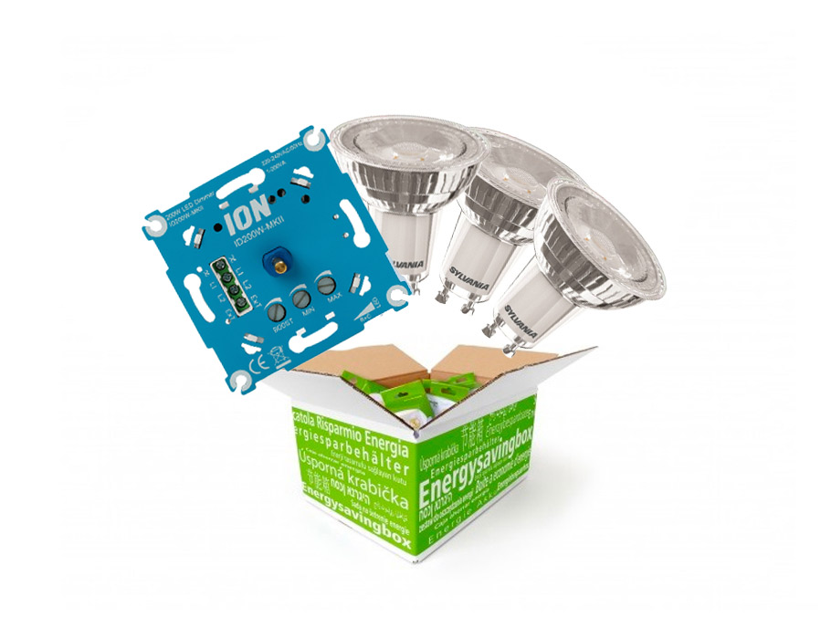 Fabrikant verwerken Menstruatie Energiebespaarbox Energiebespaarbox - Lampenbox - Dimmerbox - Spotjes  inclusief LED dimmer | Eco-Logisch webshop
