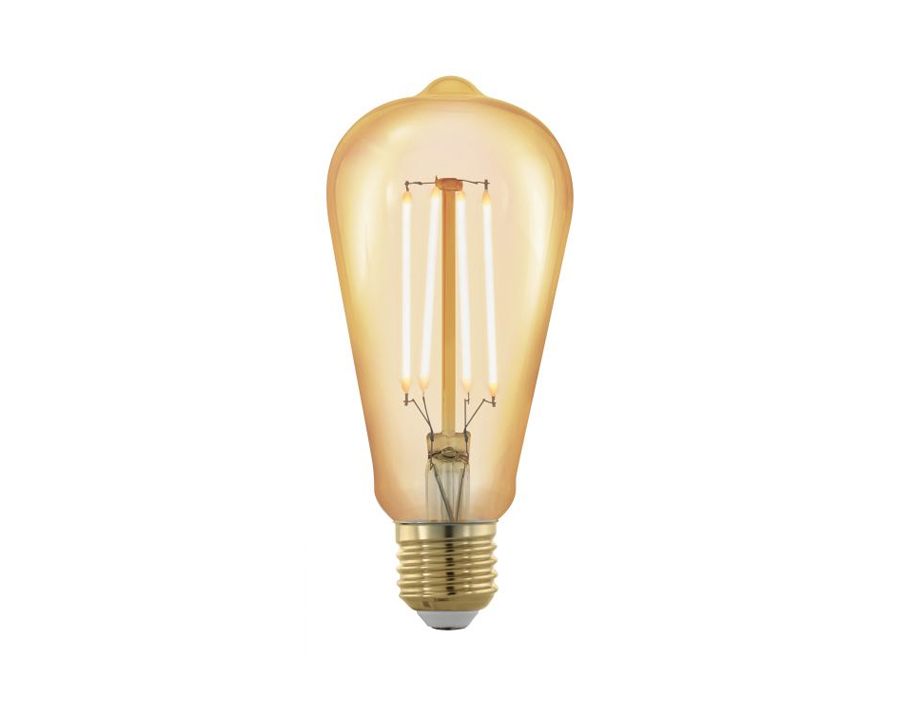 Ledlamp - Ovaal - E27 - 320 lm - Amber - Dimbaar - 1700K