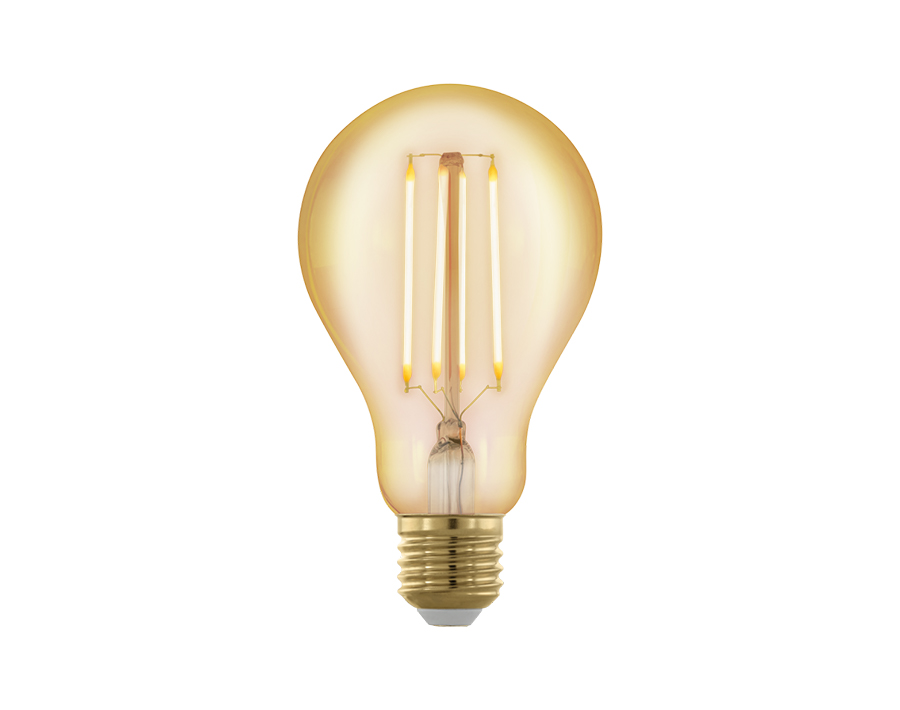 Ledlamp - Bol -  E27 - 320 lm - Amber - Dimbaar - 1700K