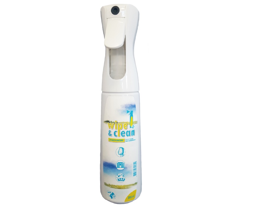 Lege 300ml spray flacon Wipe en Clean