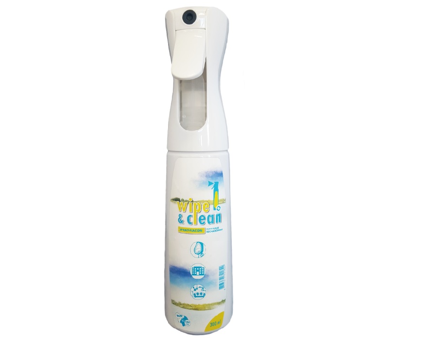 "Wipe & Clean" - Leere Sprühflasche - 300ml 