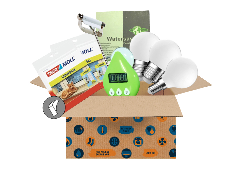 Energiebespaarbox - Medium - Mix - REL