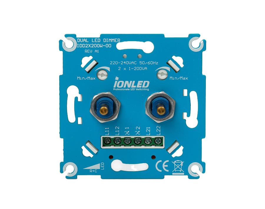 LED Dimmer - Universeel - Duo - 2 x 200 W