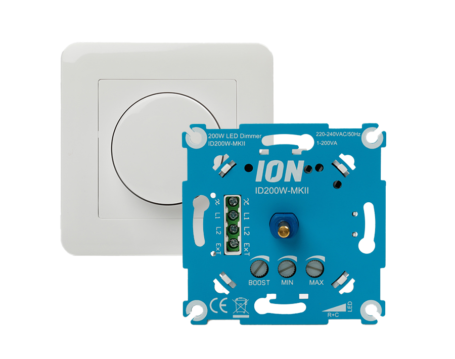 ION Industries LED Dimmer Universeel Duo 2 x 200 W EcoLogisch