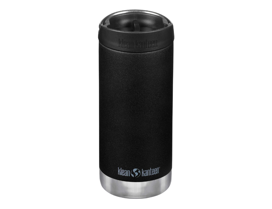 Thermosfles - TKWide - 355 ml (12 oz) - met koffiedop - Zwart