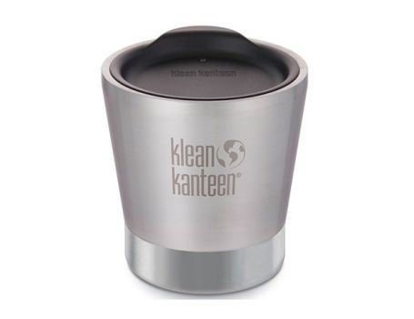 Iso-Kaffeebecher mit Deckel 237ml - Edelstahl