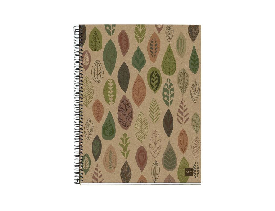 Notitieboek - Leaves - A4 Geruit - 120 blz