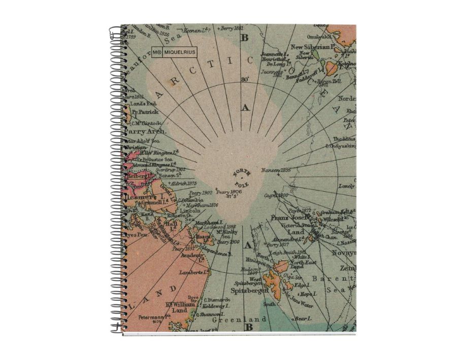 Notitieboek - Landkaart - A4 Geruit - 80 blz