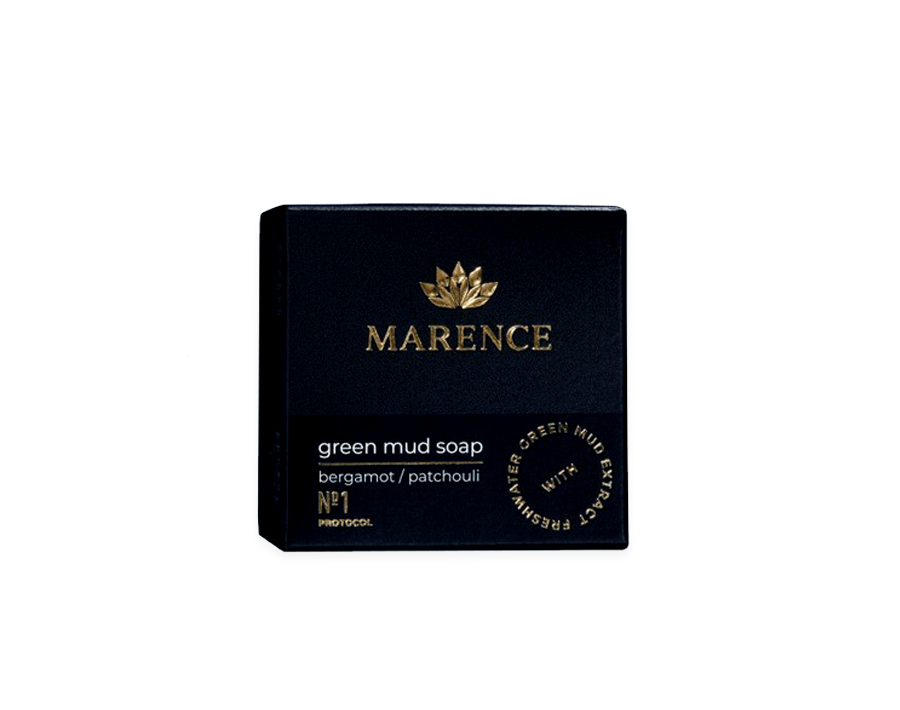 Green Mud Soap - Bergamot Patchouli - 2 x 65 gram