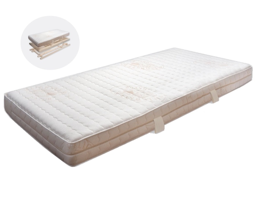 Matras schapenwol en 1-laag natuurlatex