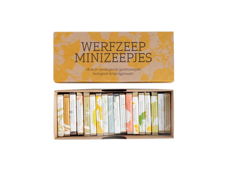 Cadeaudoos - Werfzeep minizeepjes - 18 st.