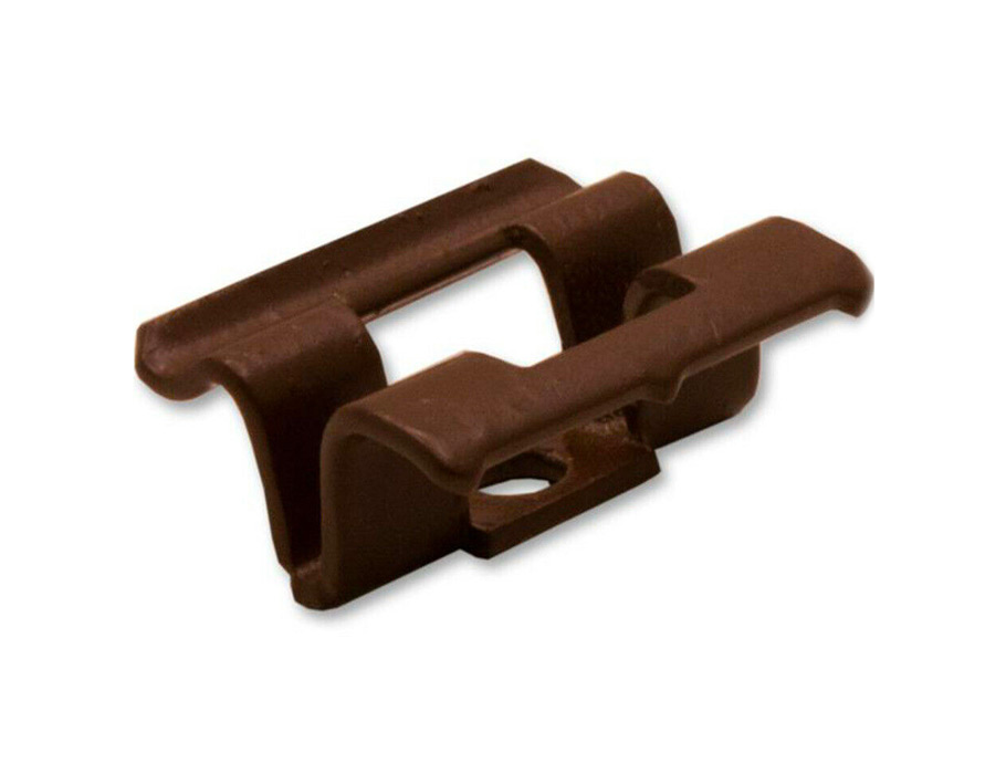 X-treme clip bruin + schroef - voor 20 mm bamboe Terrasdelen - 27x22,5x10,8mm